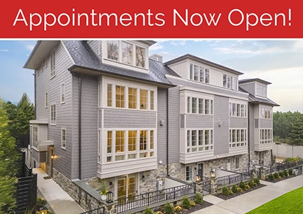 New homes at The Enclave at Chetsnut Hill in Philadelphia, Pennsylvania