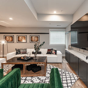 Basement in a house for sale in Ivyland, PA at The Reserve at Spring Mill