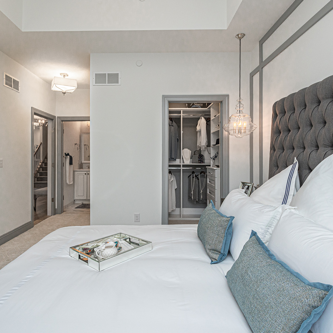 Primary Bedroom of a house for sale in Bucks County at the Reserve at Spring Mill