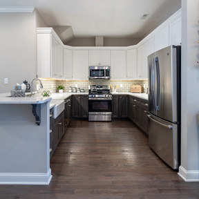 Kitchen of a home for sale in South Philadelphia kitchen at Siena Place