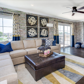 Family room of a home for sale in South Philadelphia kitchen at Siena Place
