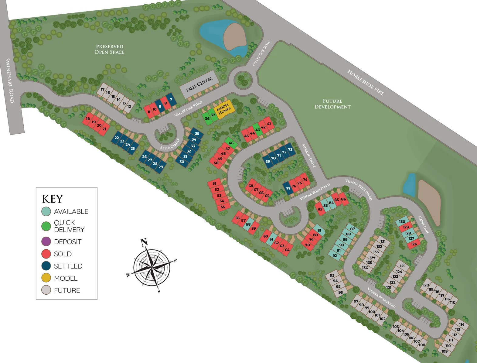 The Reserve at Cross Creek Site Plan
