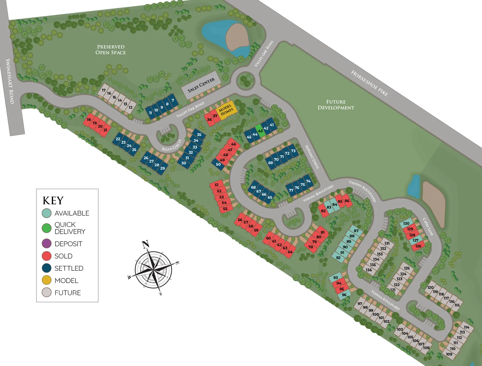 The Reserve at Cross Creek Site Plan