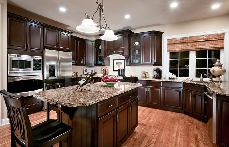 This spacious kitchen is from the Poet's Walk community of Judd Builders