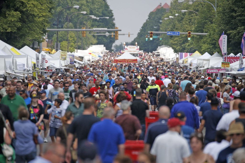 Allentown Art Festival in downtown Buffalo on Saturday, June 11, 2016. (Robert Kirkham/Buffalo News)