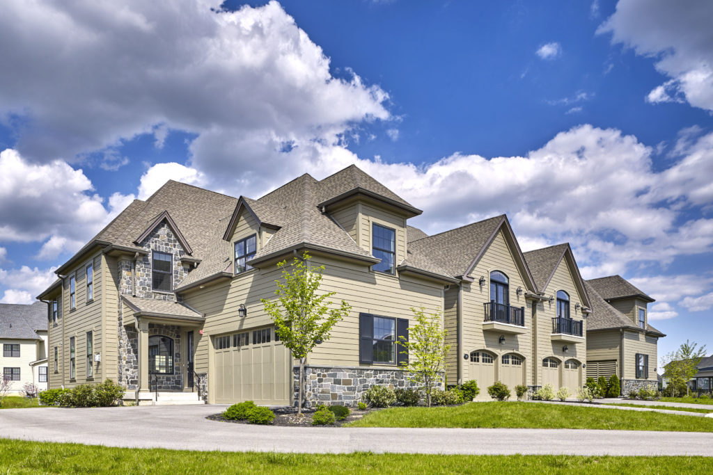 Carriage Home Exterior at The Reserve at Creekside.