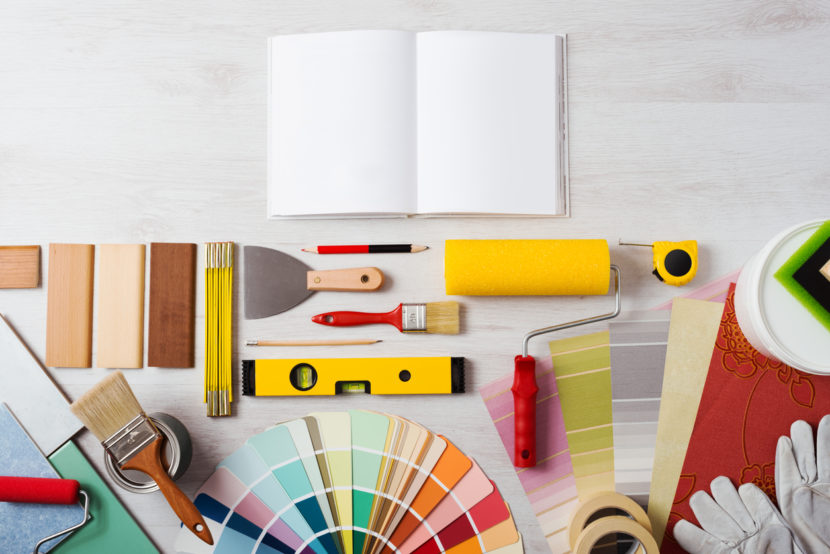 rollers, brushes, home improvement tools