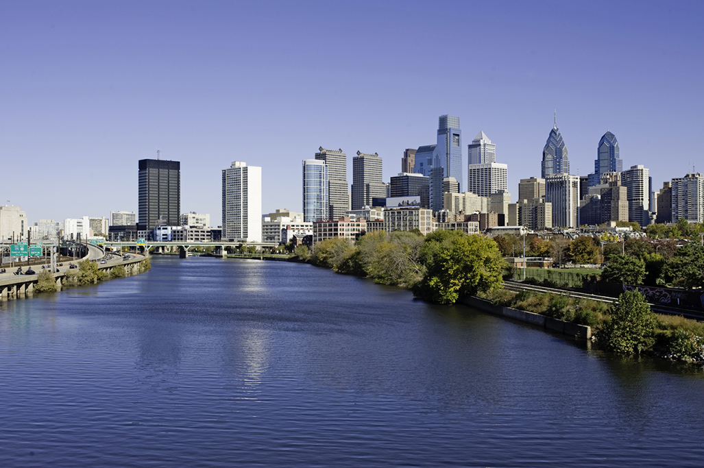 Philadelphia Skyline and Schuylkill river