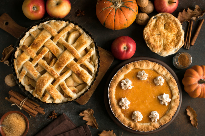 Thanksgiving Desserts on a Table