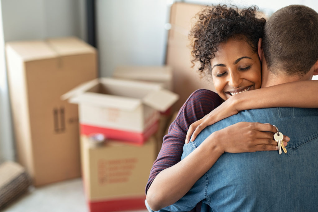Young Couple in their New Home