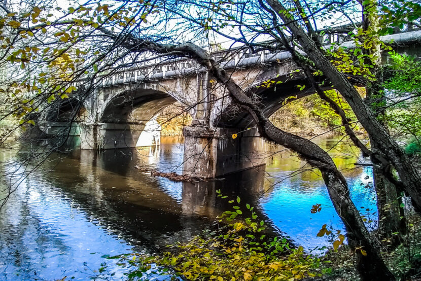 Old Stone Bridge on Buck Road over Neshaminy Creek, Bucks County, Pennsylvania