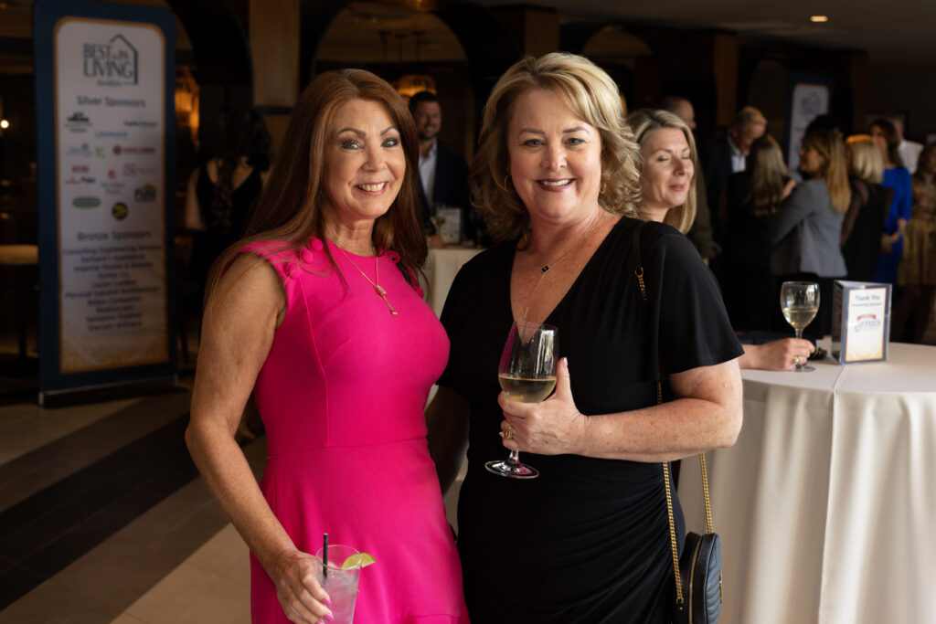 Denise Homich and Maureen Klemenz celebrating Judd Builders award